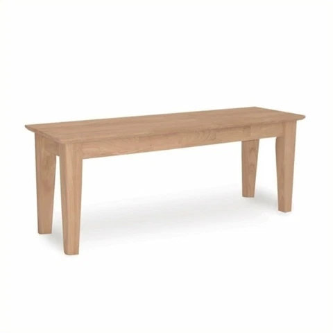 Pemberly Row Unfinished Shaker Style Bench Cover
