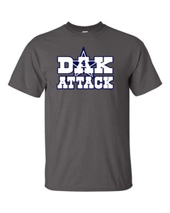 Dak Prescott Dallas Cowboys "Dak Attack" Football Youth & Mens T-Shirt - Picture 1 of 2