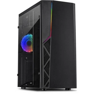 Inter-Tech B-02 RGB, Boîtier tour noir - Photo 1/5