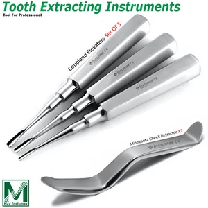 Basic Tooth Extraction Kit Coupland Dental Extracting Elevator Minnesota Retract - Picture 1 of 11