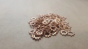 (100PCS) #10 EXTERNAL TOOTH LOCK WASHER SILICON BRONZE - Photo 1 sur 3