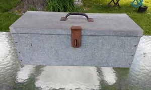 VIITAGE HANDMADE METAL TOOL BOX - Picture 1 of 7