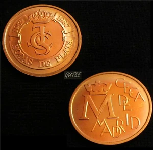 *GUTSE* JCI>1, MEDALLA BODAS DE PLATA REYES JUAN CARLOS Y SOFIA, SIN CIRCULAR. - Imagen 1 de 3