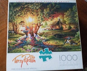 Buffalo 1000PC Terry Redlin The Colours Of Spring Jigsaw Puzzle~Bonus Poster~EXC - Picture 1 of 7