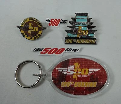 2016 Indianapolis 500 100TH Running Event I WAS THERE Lapel Pins & Key Chain  - Image 1 of 4