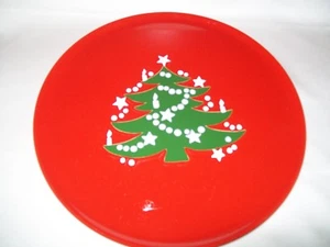 WAECHTERSBACH RED CHRISTMAS TREE CHARGER PLATTER PLATE 12 3/8" - Picture 1 of 5