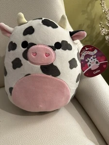 Squishmallow 8 Zoll Colin die Kuh Valentinstag 2025 Neu mit Etikett - Bild 1 von 2