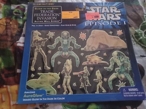 Star Wars Episodio 1 Iluminaciones Brillan en la Oscuridad Federación de Comercio Invasión - Imagen 1 de 2