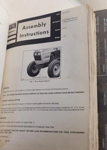 Vintage Binder White Farm Equipment Assembly Instructions Tips Manuals Technical - Picture 1 of 18