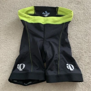 NWT Pearl Izumi Women's W Select TRI Cycling Shorts Black Lime S - Picture 1 of 7