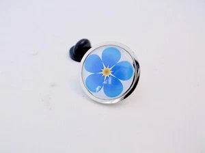 FORGET ME NOT LAPEL PIN BADGE TIE BROOCH CLIP MASONIC FREEMASONRY FREEMASON GIFT - Bild 1 von 8