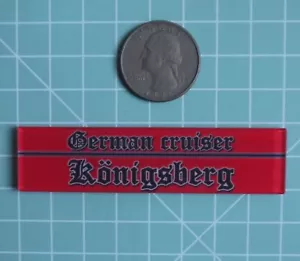 Targa espositore plastica modello 1/700 1/350 tedesco Königsberg mn133-1 - Foto 1 di 3