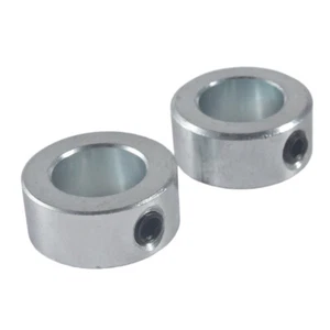 2PK 3/4" Bore Zinc Plated Shaft Collars Solid Steel Set Screws Style - Picture 1 of 4