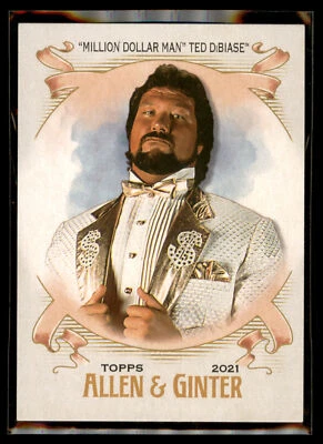 2021 Topps WWE Heritage Wrestling Allen & Ginter Million Dollar Man Ted DiBiase - Image 1 of 2