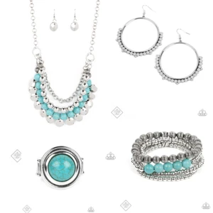 Paparazzi Jewelry ~Leave Her Wild~ Simply Santa Fe Fashion Fix 4 Piece Set Sept - Bild 1 von 11
