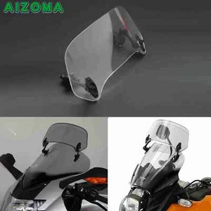 Extensor deflector de pantalla transparente para parabrisas para motocicletas carreras bicicleta con soporte - Imagen 1 de 12