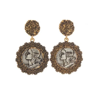 Athena, Goddess of wisdom Ancient Roman coin pendant - Image 1 of 4