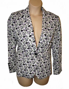 M&S WOMAN Womens Smart Tailored Jacket size 16 Grey Mix Blazer Bnwt - Picture 1 of 3