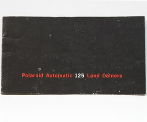 Vintage Polaroid 125 Instant Film Camera Manual Instructions Guide English 1960s - Picture 1 of 4