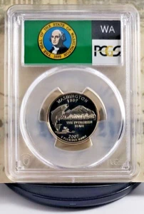 2007-S State Label - Proof Quarter - Washington - PCGS PR69DCAM - Nice! 8776 - Picture 1 of 6