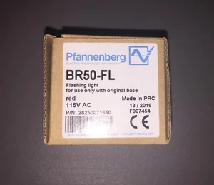 *NUEVO* MÓDULO DE LUZ PILA BR50-FL PFANNENBERG 28250071650 ROJO INTERMITENTE 115VAC - Imagen 1 de 5