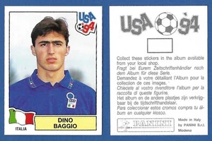 FIGURINA CALCIATORI PANINI USA 94 - NUOVA/NEW - N.310 DINO BAGGIO - ITALIA - Foto 1 di 1