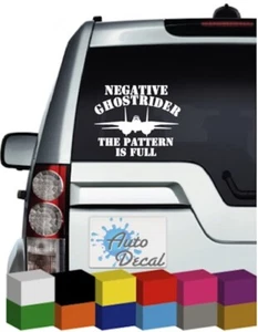 Negative Ghostrider Vinyl Car, Van, 4x4 Sticker / Decal / Graphic Top Gun quote - Picture 1 of 1