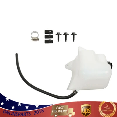 For Chevy GMC C/K Series GM Truck Pickup 81-87 Overflow Radiator Tank+Cap White - Image 1 of 4