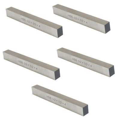 5 PC M42 Cobalt Steel Square Lathe Tool Bits Fly Cutter 1/4" x 1/4" x 2-1/2" - Image 1 of 2