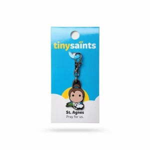Tiny Saints St. Agnes CHARM - Paracord, Bracelets, Backpacks, Purses Gifts NEW - Picture 1 of 1