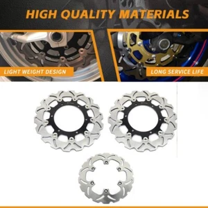 Dischi Freno Posteriori Anteriori Per Yamaha XJR1300 99-17 FZS 1000 Fazer 01-05 - Foto 1 di 8