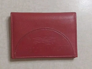 Perry Ellis America Women's Red Leather Small Wallet Minimalist - Picture 1 of 4