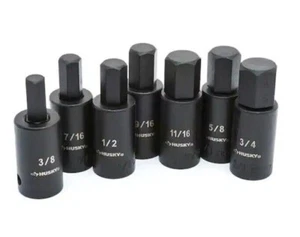 Husky 1/2 in. Drive Hex Bit Impact Socket Set SAE (7-Piece) - Picture 1 of 3