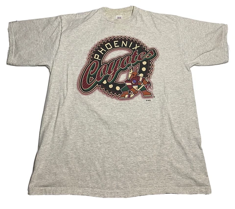 Vintage Phoenix Coyotes T-Shirt Size XXL Logo 7 F7￼ Cover