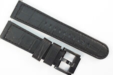 TW Steel Marc Coblen Edition Uhrenarmband 22mm Bobustes, Weiches Leder Schwarz