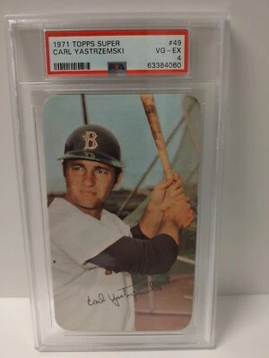 1971 Topps Super #49 Carl Yastrzemski PSA 4 VG-EX "Boston Red Sox" ⚾⚾ - Image 1 of 3