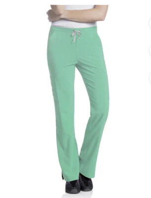 Pantalones Médicos Urbane Performance Para Mujer Pierna Acampanada - 9312 - Menta Verde - P2X Nuevos con Etiquetas Foto 1 de 3