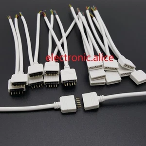 5Pin RGBW Male Female connector 15cm wire cable For 5050 RGBW LED strip 10Pairs - Picture 1 of 4