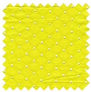 Dotted Criss Cross Yellow Starfruit Lattice Eyelet Sewing Fabric MICHAEL MILLER - Picture 1 of 1