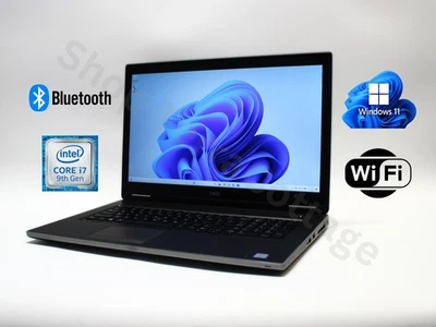Dell 17 inch Laptop i7 9750H 512GB / 16GB RAM Win11 Pro Precision 7740 AMD GPU - Image 1 of 4