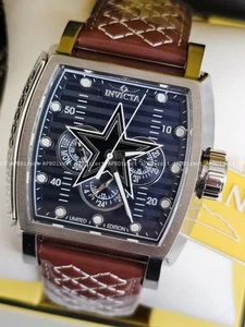 Invicta - NFL - DALLAS COWBOYS Diablo - Limited Edition Brown Leather mens watch - Picture 1 of 17