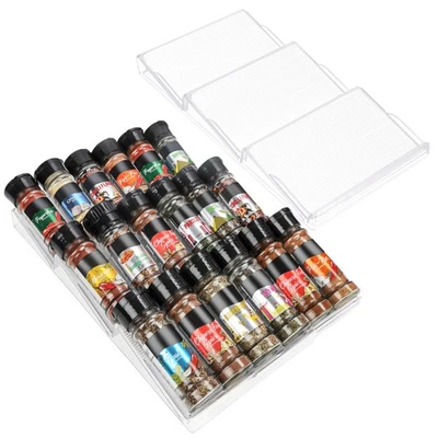 Belle Vous Mensola Porta Spezie Plastica a 3 Ripiani (2pz)- Portaspezie - Immagine 1 di 4