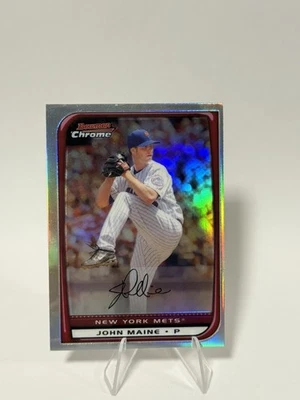 John Maine —2008 Bowman Chrome Refractor #71- New York Mets - Image 1 of 4