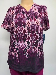 NWT Womens Scrub Top Easy Stretch by UA 2 Pocket L Large TS434 GIEP Polyester - Picture 1 of 3