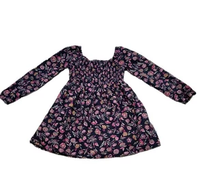 GAP Girls Dress Long Sleeve Kids Floral Print Smock Easter Spring small 6/6X - Picture 1 of 6