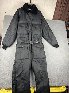 Vintage Walls Blizzard-Pruf Insulated Suit Mens Large Tall Nylon Belted 80s - Picture 1 of 19