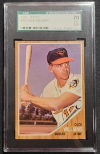 Dick Williams 1962 Topps #382 Baltimore Orioles SGC 5,5 - Imagen 1 de 2