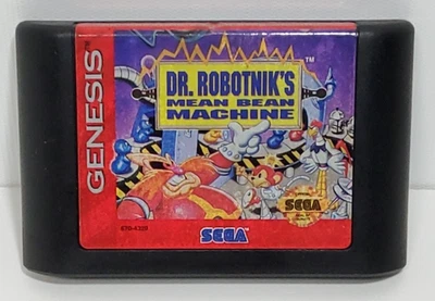Dr. Robotnik's Mean Bean Machine (Sega Genesis, 1993) Cartridge Only - Image 1 of 4