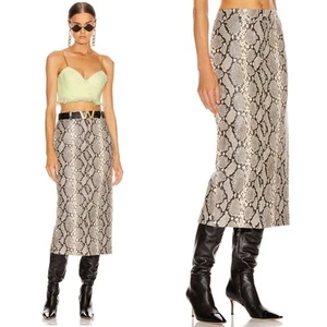Alexander Wang Women's Size 2 Leather Exposed Zipper Peg Skirt NWT $1900 - Picture 1 of 12
