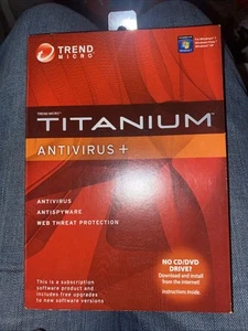 Trend Micro Titanium Antivirus Software + Antispyware Web Threat Protection NEW - Picture 1 of 4